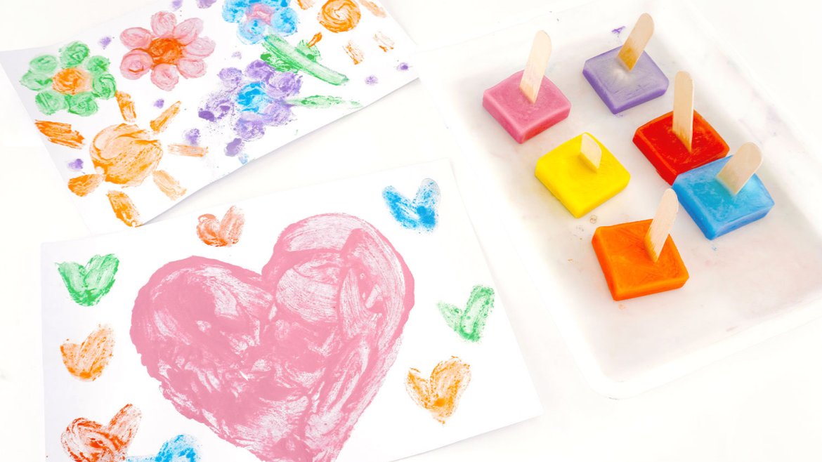 Activité peinture glacée