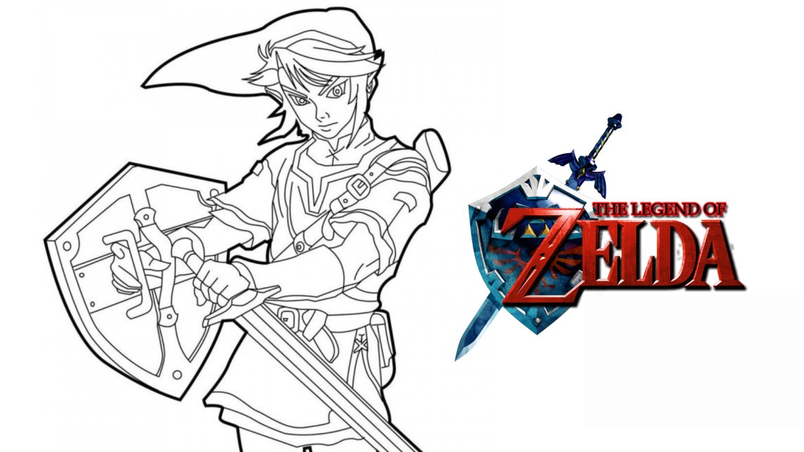 Sélection de coloriages spéciale jeu-vidéo 100% Zelda