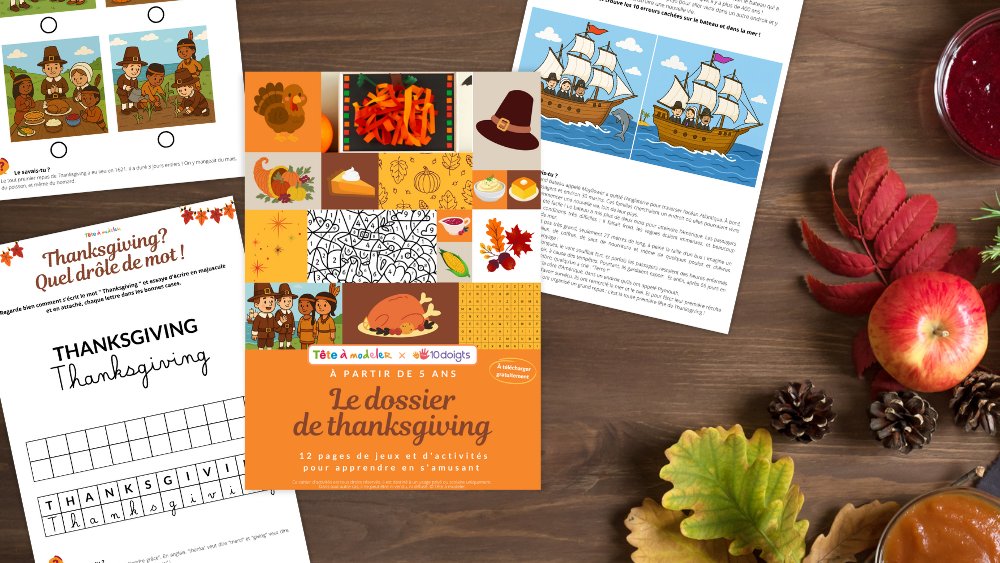 Mini-dossier Thanksgiving (PDF gratuit à imprimer !)