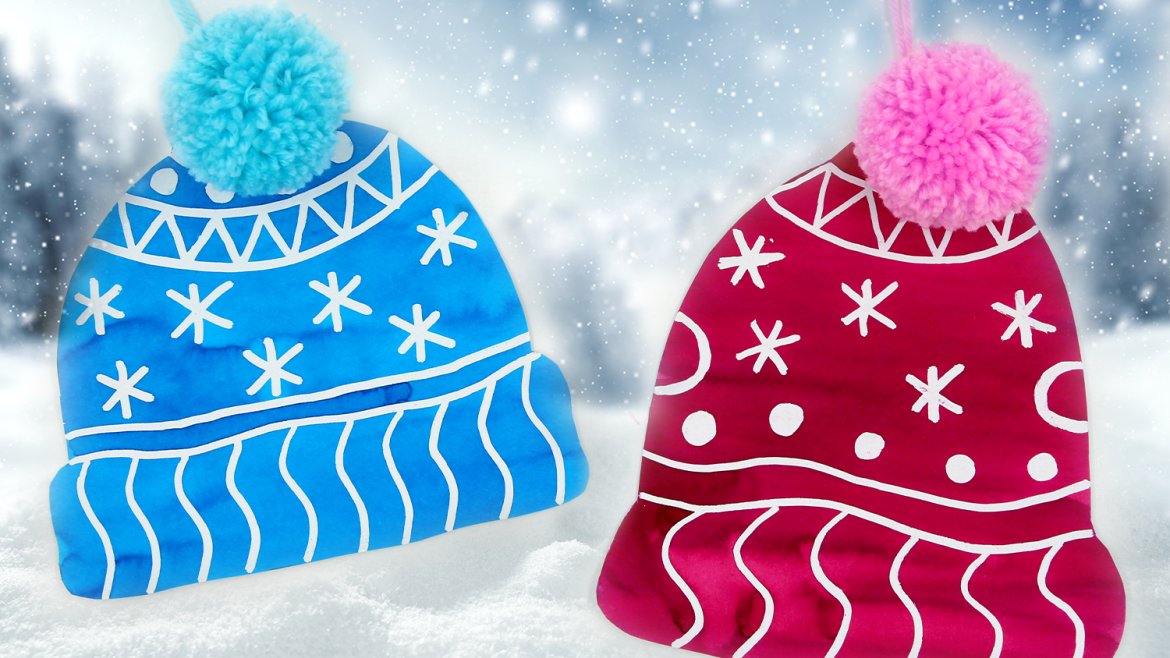 Bonnet et pompon en laine