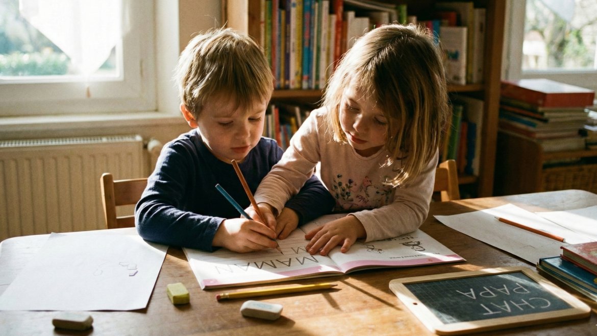 J'apprends à écrire des mots simples