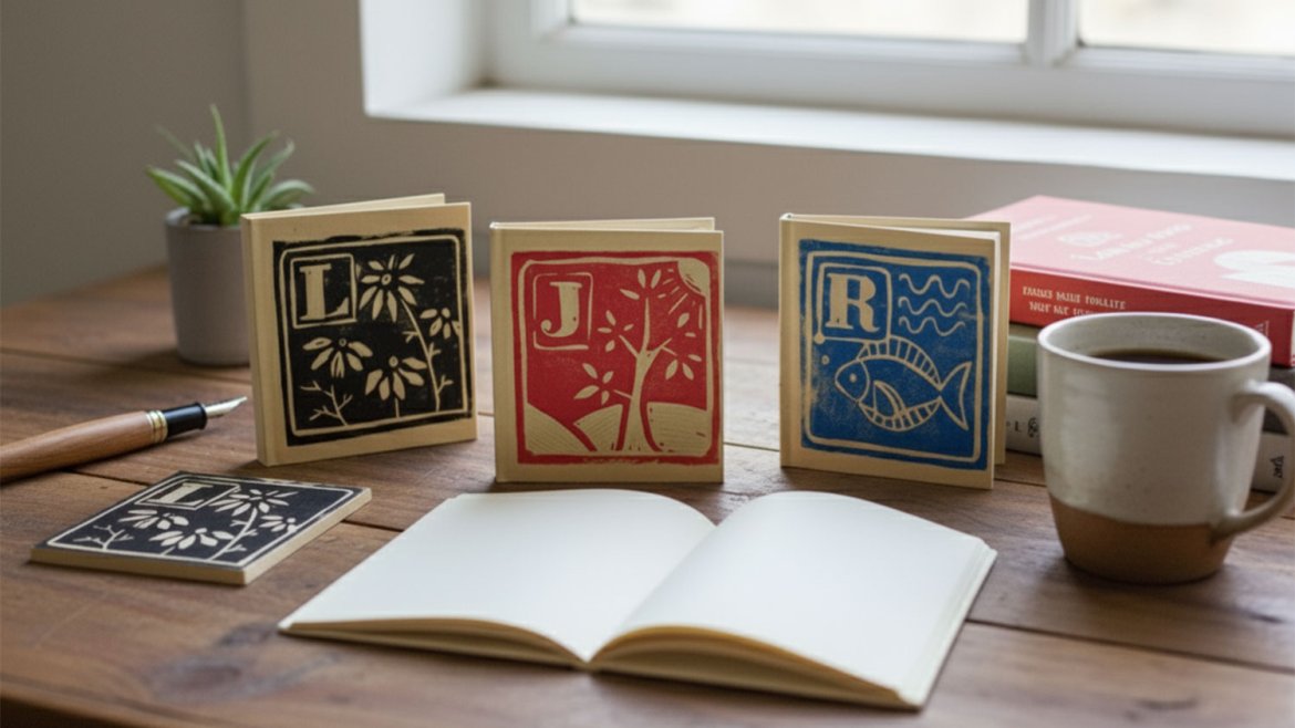 Carnets Initiale Linogravure