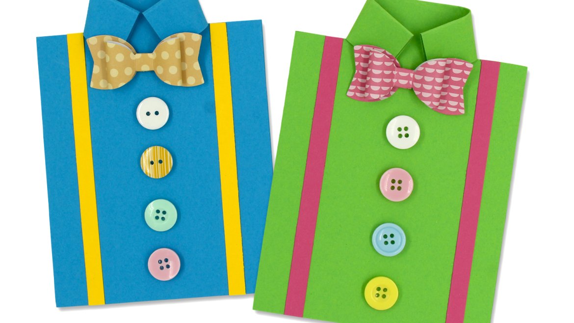 Carte chemise pour la fête des pères