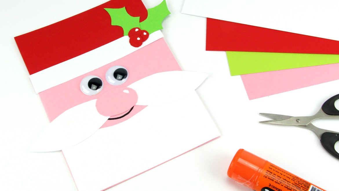 Dans cette activité manuelle sur le thème de Noël, découvrez comment réaliser facilement une carte père Noël !Simplement avec du papier, les enfants vont donc allier découpage et collage pour