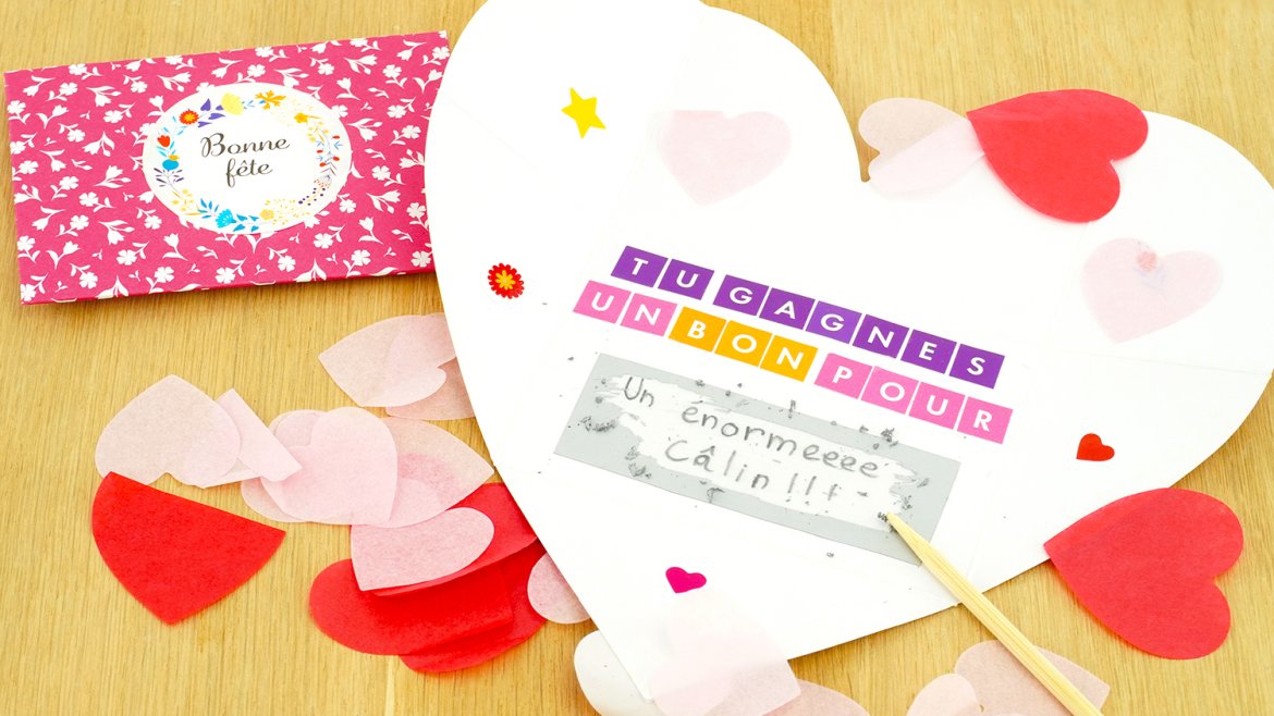 Carte surprise pour la fête des parents