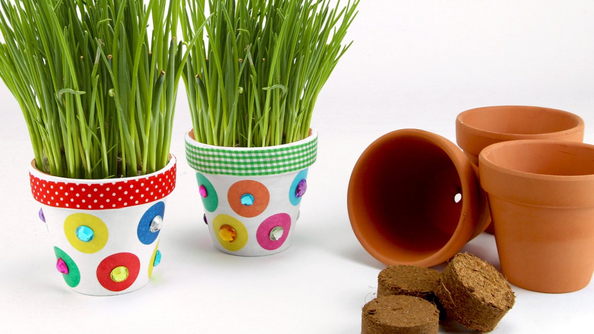 Dans cette activité nous allons décorer des pots en terre afin d'y faire pousser de la ciboulette. Un atelier créatif nature qui plaira aux petits comme aux grands !