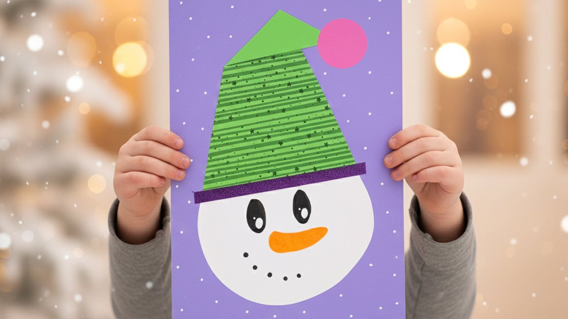 Collage bonhomme de neige