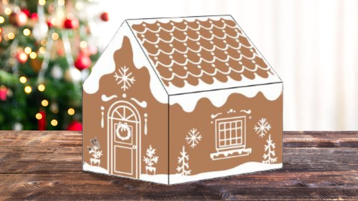 paper toy maison en pain d'épices