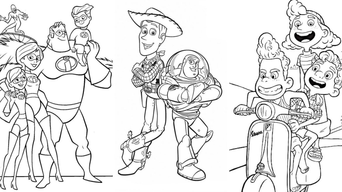 Coloriage Pixar : tous nos dessins à imprimer gratuitement