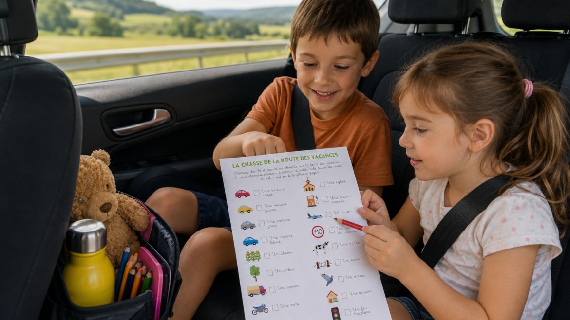 Jeux et activités pour occuper les enfants en voiture sans écran