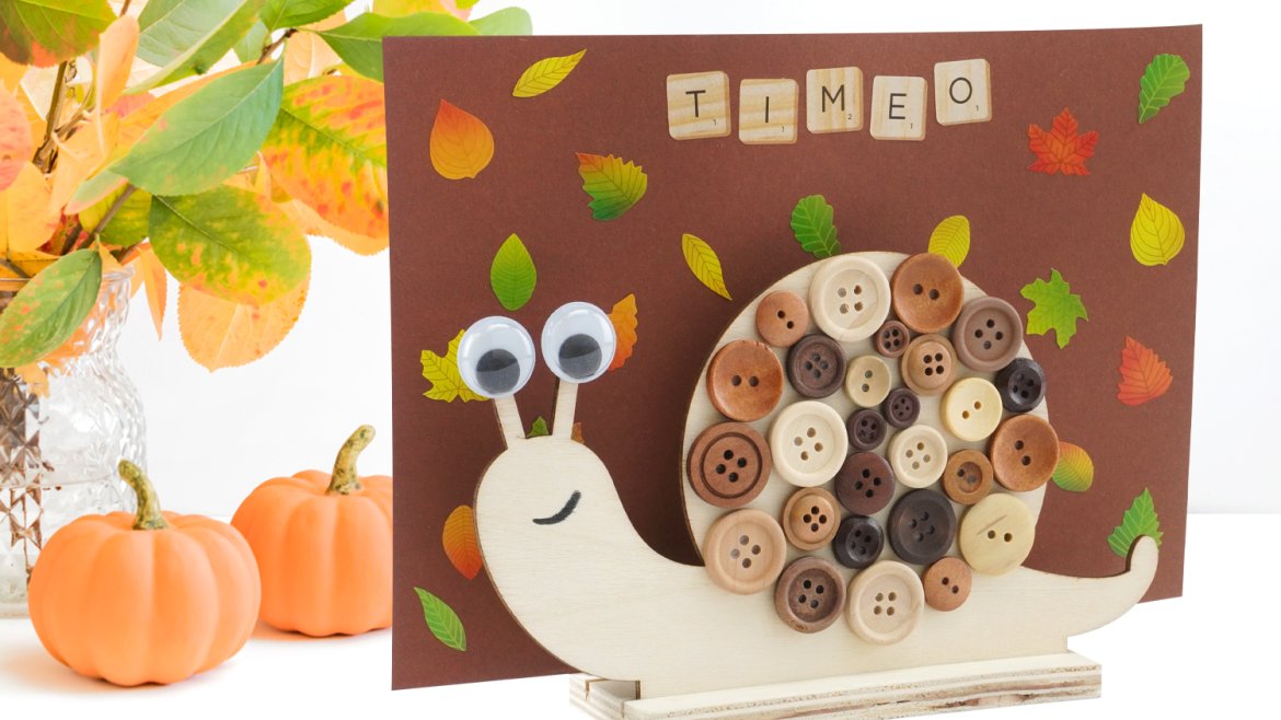 Le porte courrier escargot d'automne