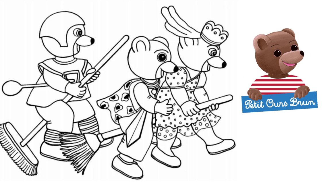 Petits Ours Brun : nos coloriages inédits à imprimer gratuitement