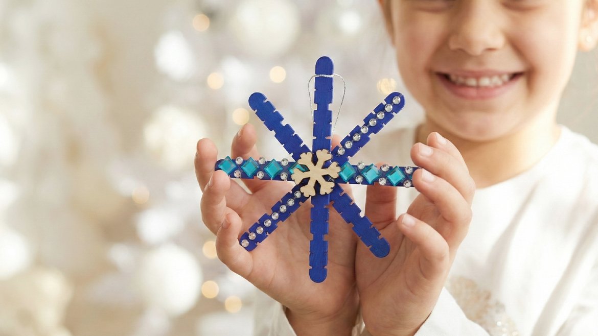 Flocons à accrocher dans le sapin de Noël