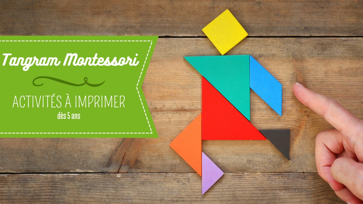 Un tangram coloré à imprimer avec ses modèles