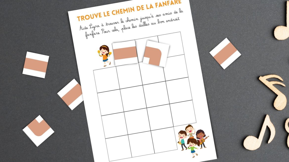 jeu à imprimer de La fanfare