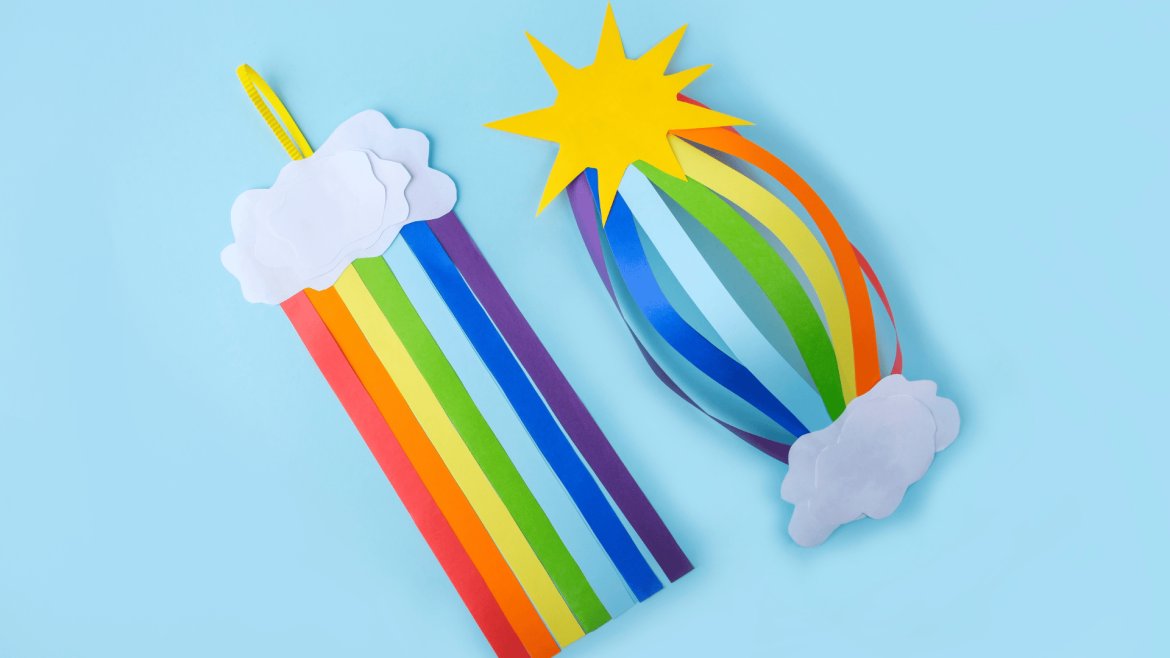 L'arc-en-ciel en papier