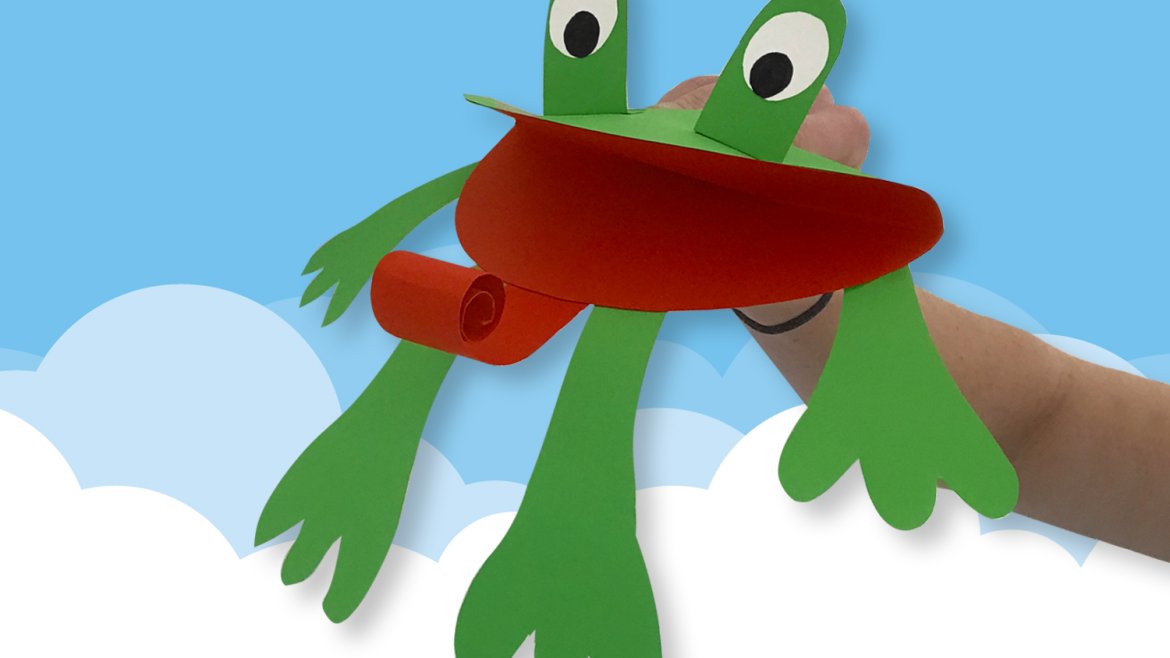 Que diriez-vous de fabriquer cette petite marionnette grenouille avec vos loulous ? Une activités parfaite à faire avec les enfants. C'est facile et vous n'aurez besoin que de feuil