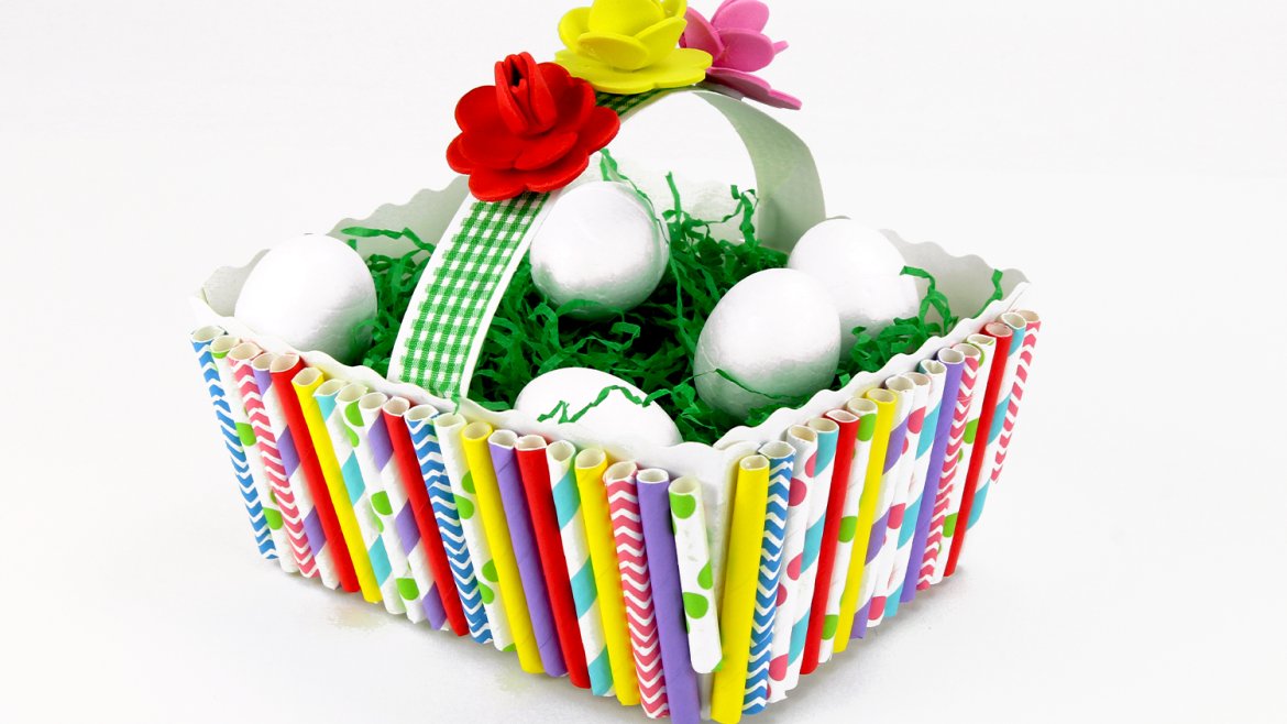 Découvrez une activité de Pâques originale qui permettra aux enfants de fabriquer des jolis paniers décoratifs dans lesquels ils pourront y déposer des oeufs ! Pour cela nous utiliserons