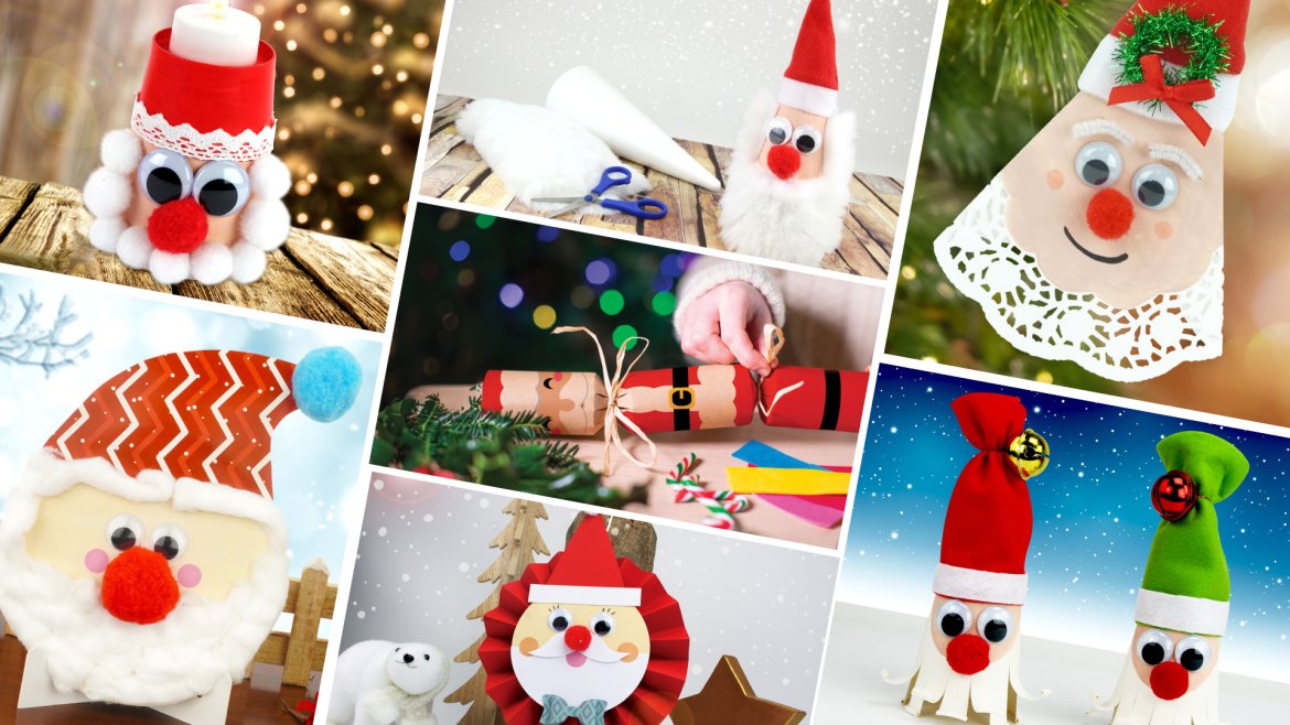 Toutes nos idées pour faire un bricolage de Père Noël avec les enfants