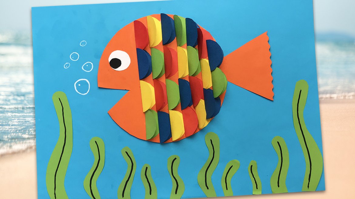 Découvrez cette activité qui permettra à vos enfants de transformer des simples feuilles de papier colorées en un poisson arc-en-ciel !Une décoration originale que les enfants pourront accroc