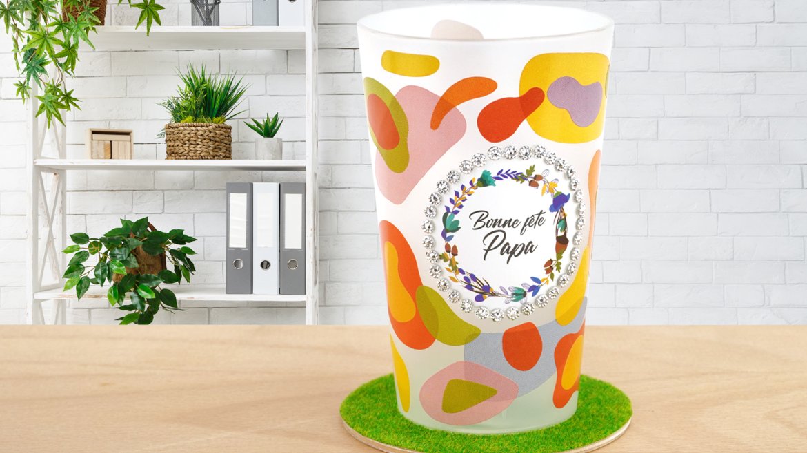 Pot à crayons "Bonne fête"