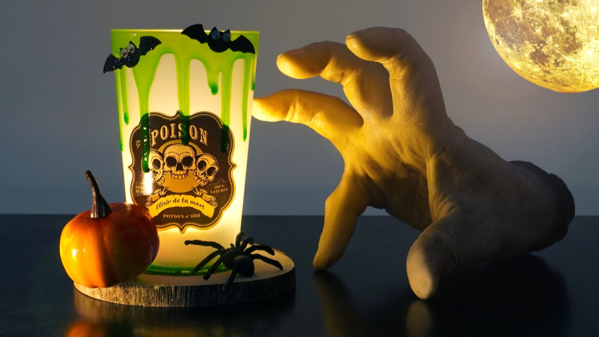 Potion magique lumineuse