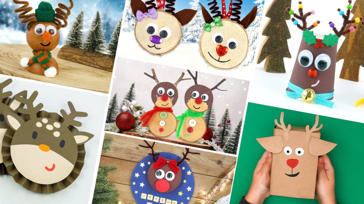 Bricolages rennes de Noël