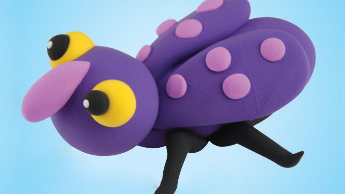 Scarabée en pâte à modeler