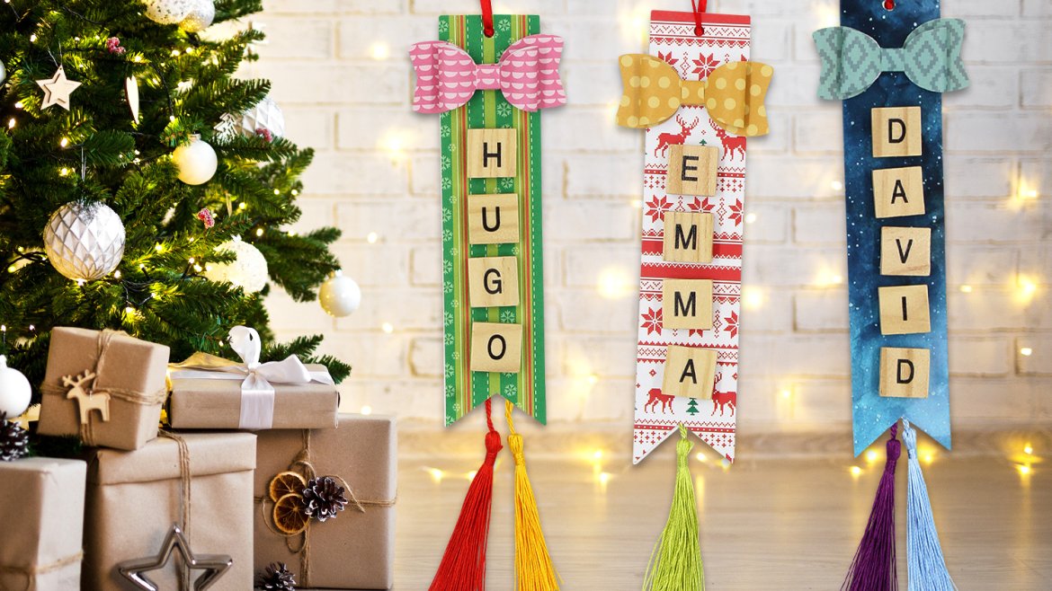 Suspension de Noël avec prénom