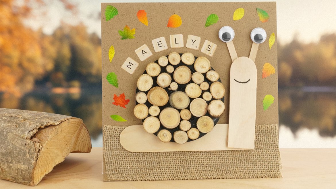 Tableau escargot d'automne