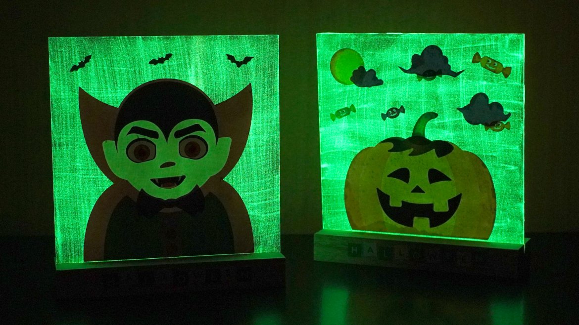 Tableau hanté phosphorescent