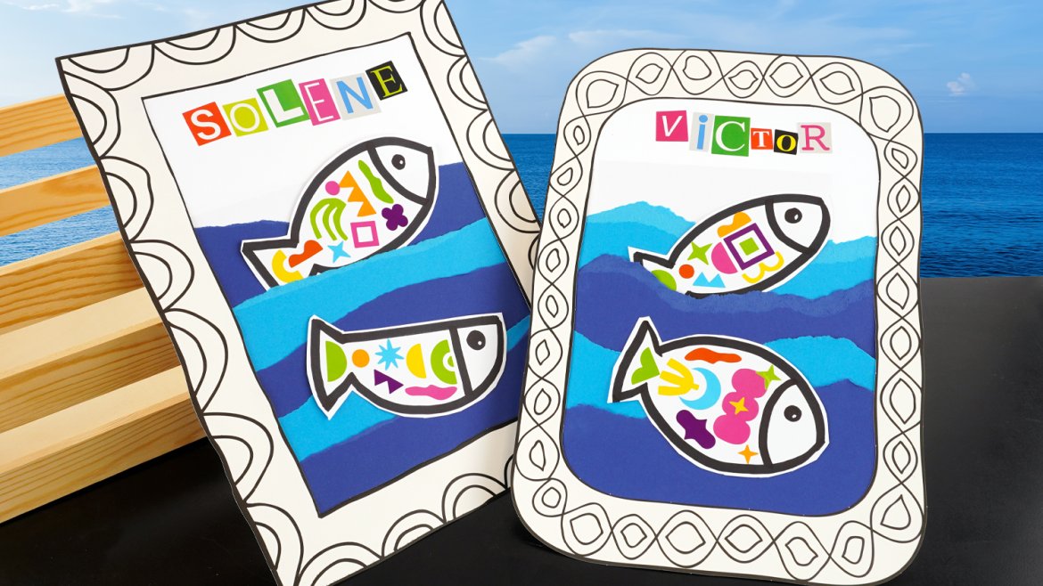 Tableau poissons colorés