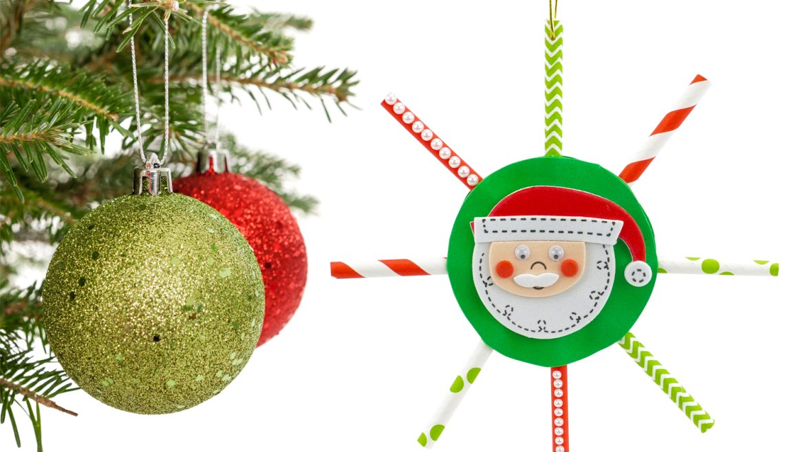Étoiles de Noël avec des pailles en carton