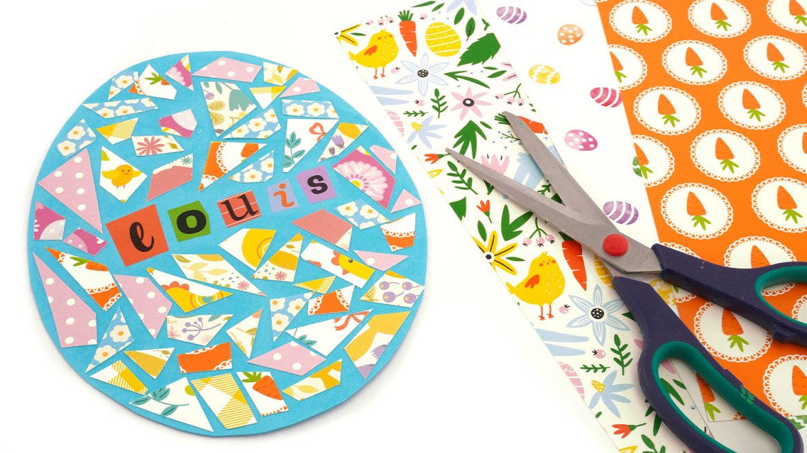 Œufs de Pâques en mosaïque