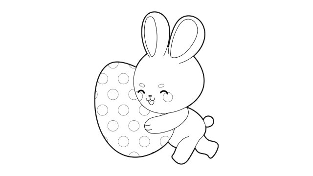 Voici une sélection de coloriages de Pâques pouvant convenir aux enfants dès 2 ans.