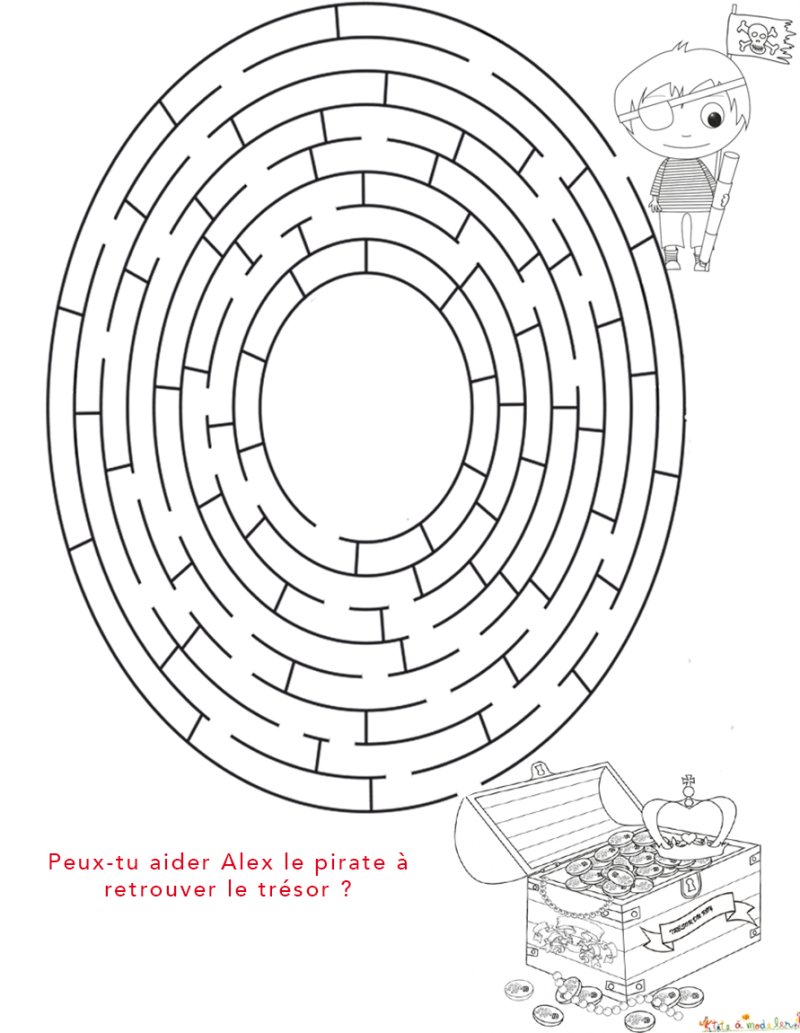 Labyrinthe d’Alex le pirate