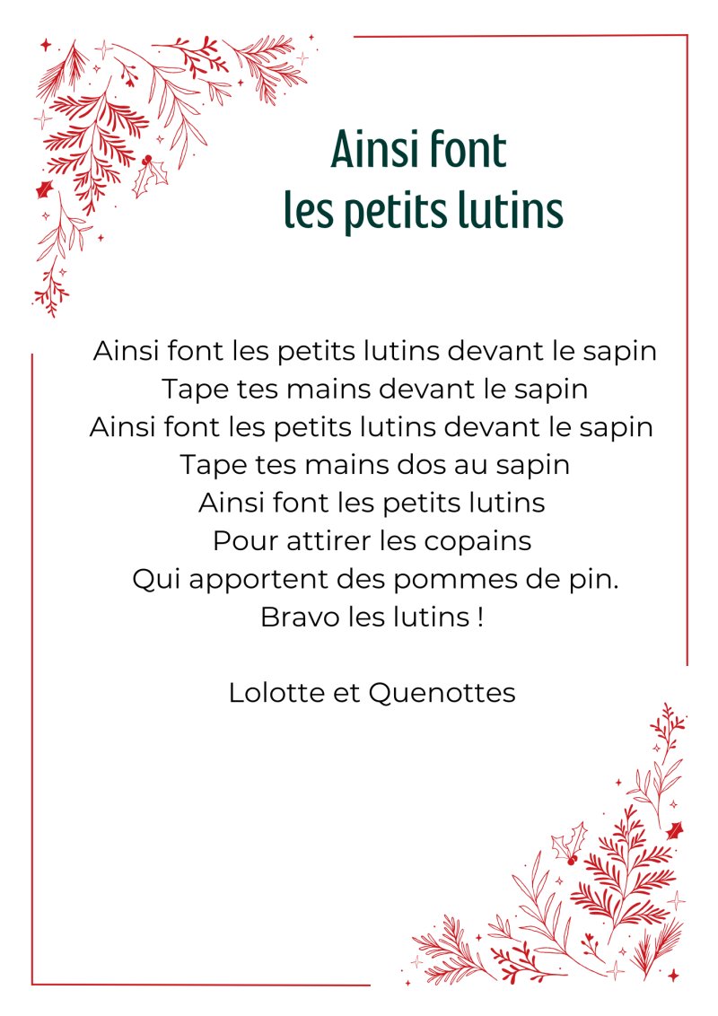 Ainsi font les petits lutins