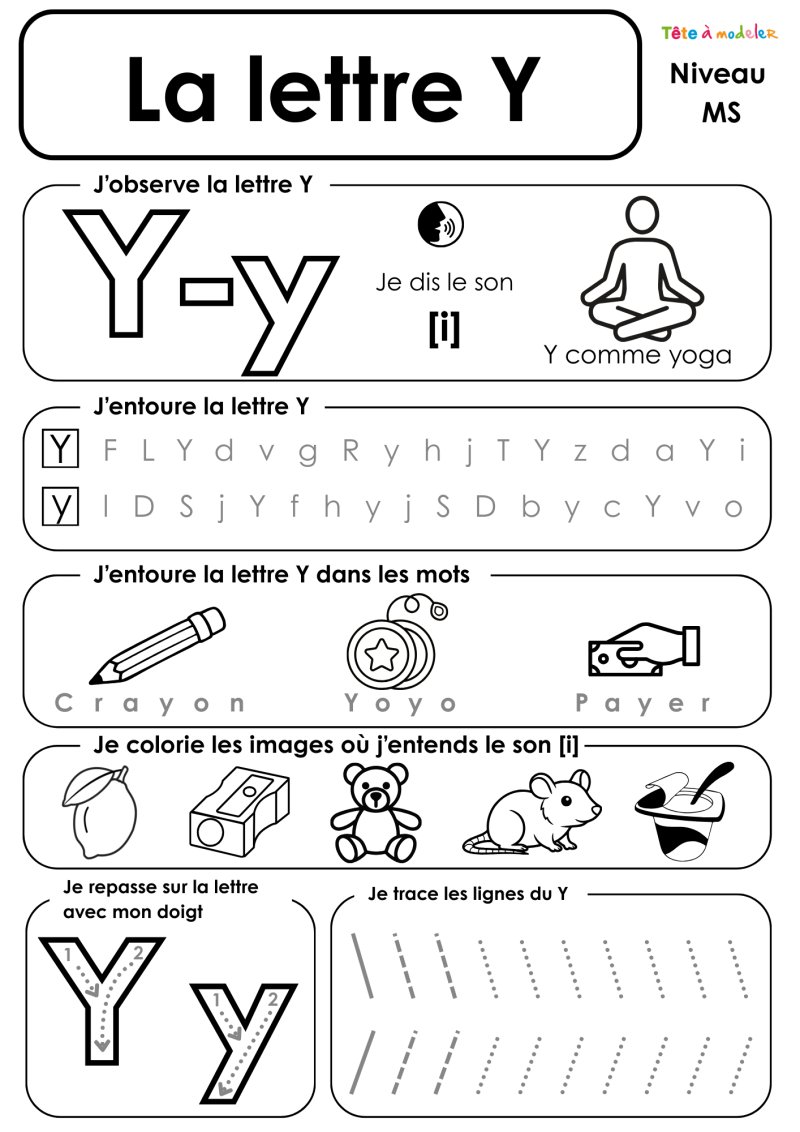 Apprendre et lire le Y