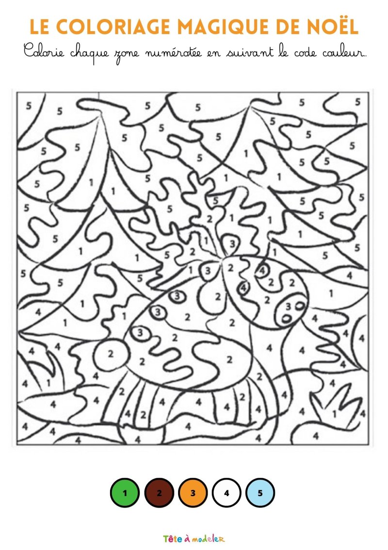 Autre coloriage magique numéroté