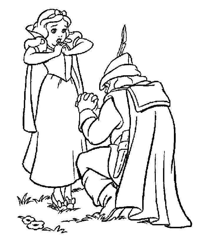 Blanche neige est demandée en mariage