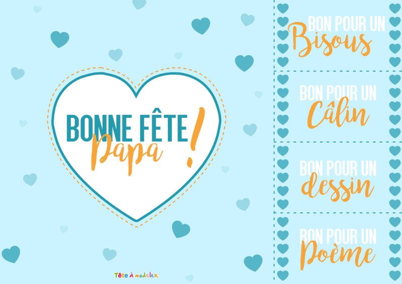 Bon pour fête des pères