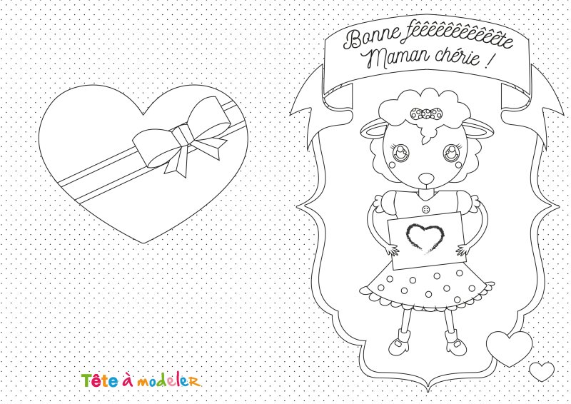 Carte "Bonne Fêêêête maman"