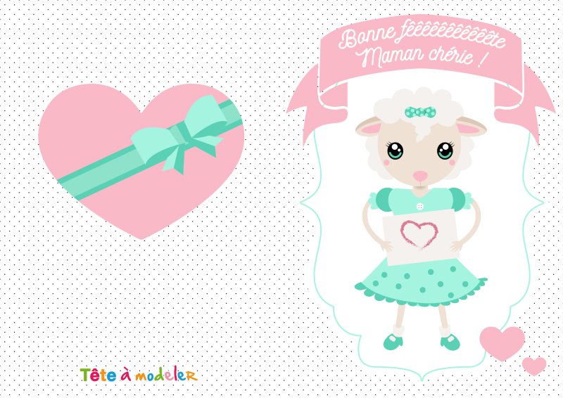 Carte "Bonne Fêêêête maman"