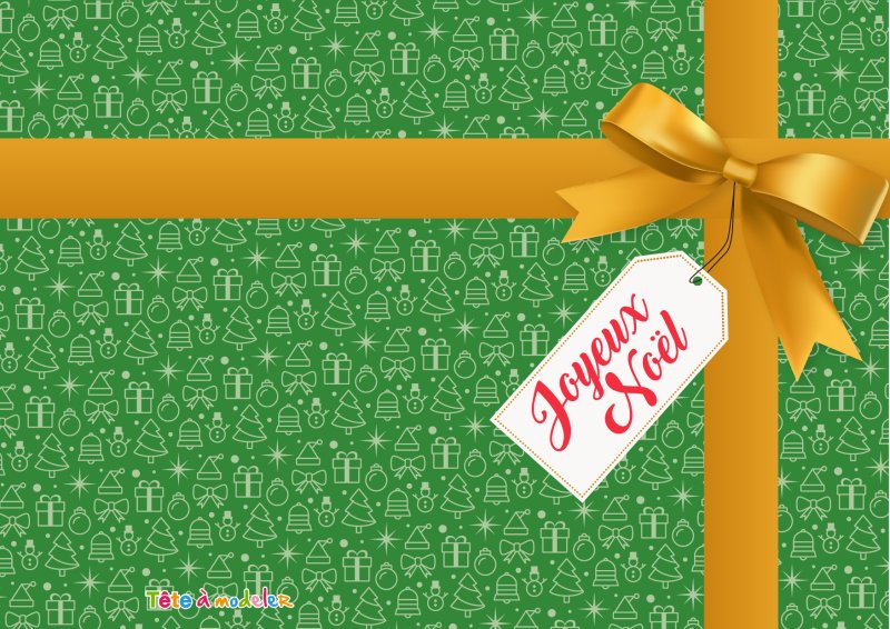 Carte cadeau de noel