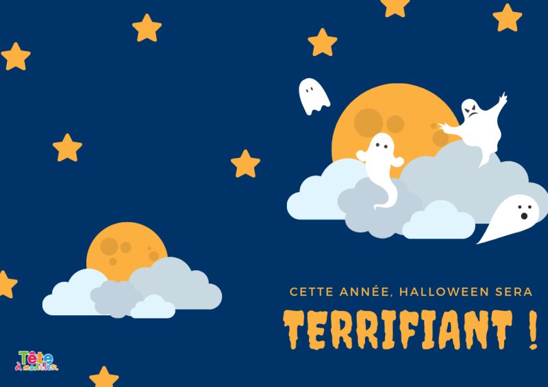 Carte à imprimer Terrifiant Halloween