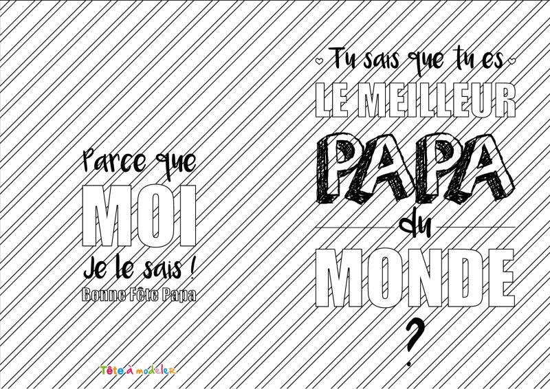 Carte "meilleur papa"