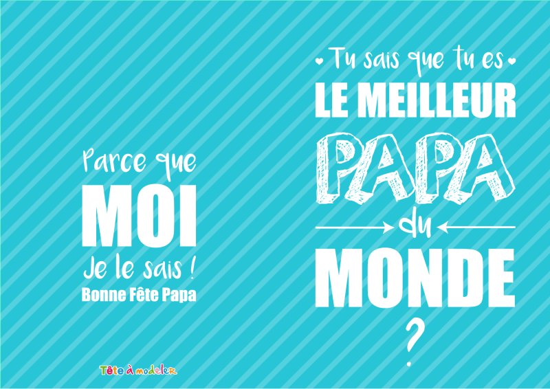 Carte "meilleur papa"
