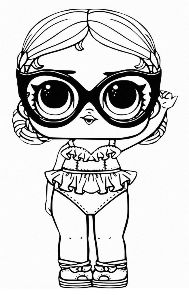 Coloriag epoupée lol à lunettes