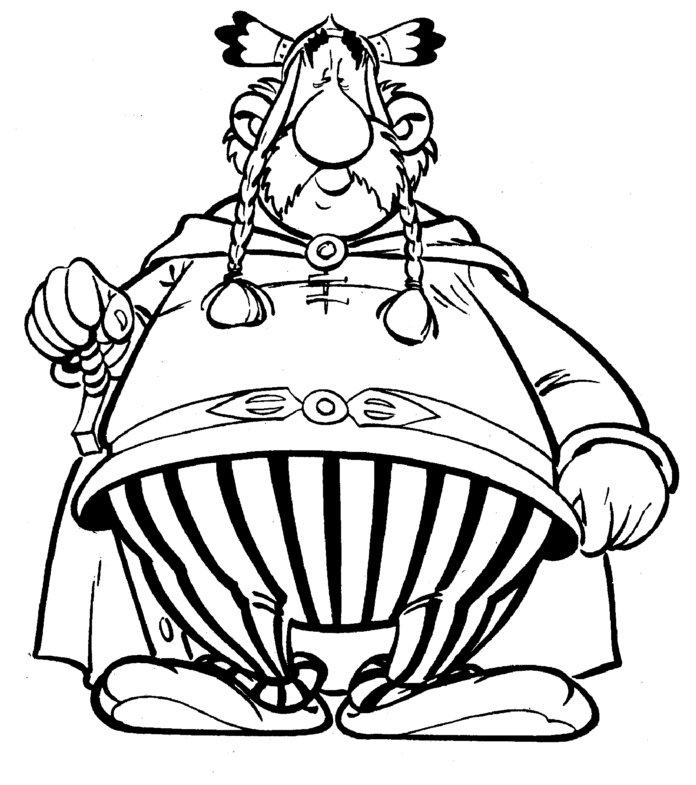 Coloriage Abraracourcix