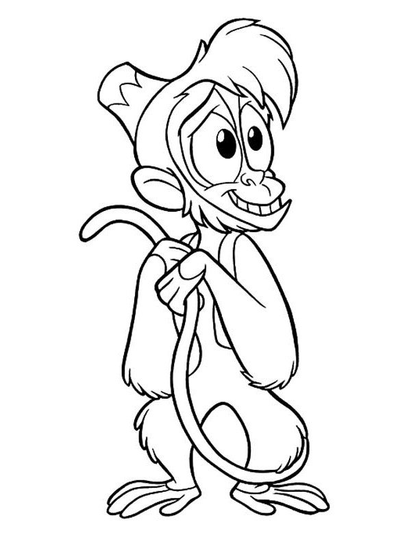 Coloriage Abu d'Aladdin